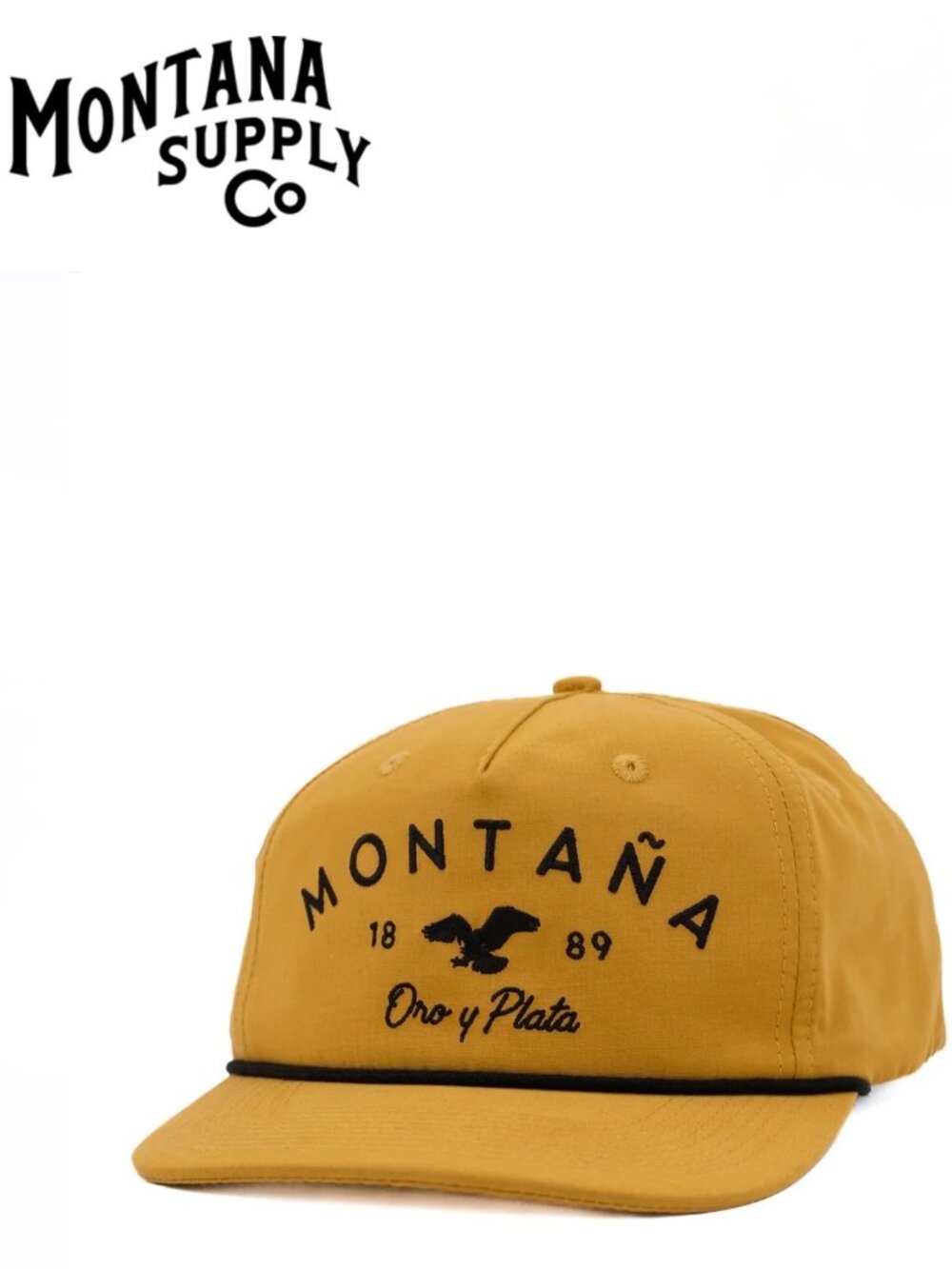 MONTANA SUPPLY CO. *ORO Y PLATA 1889* ARDEN MINER CAP (GOLD) ADJUSTABLE SNAPBACK